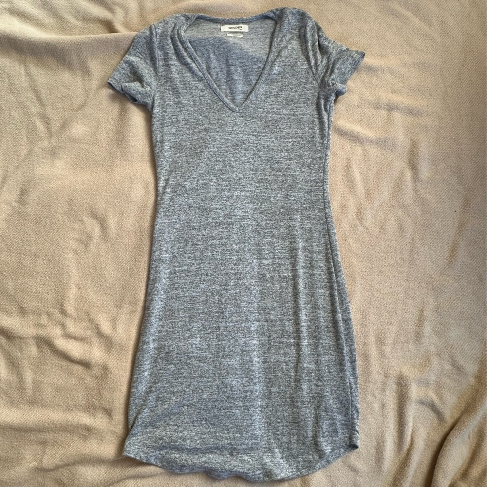 Aritzia Golden by TNA Inland Dress in Heather White (extra small)